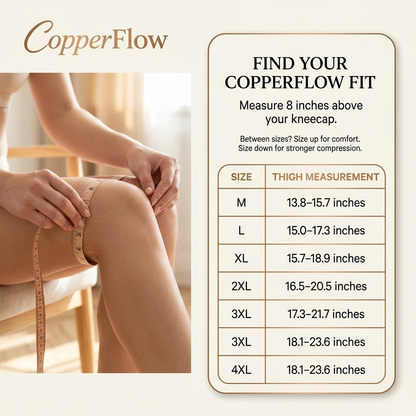 CopperFlow Pro Full Leg Compression Sleeve